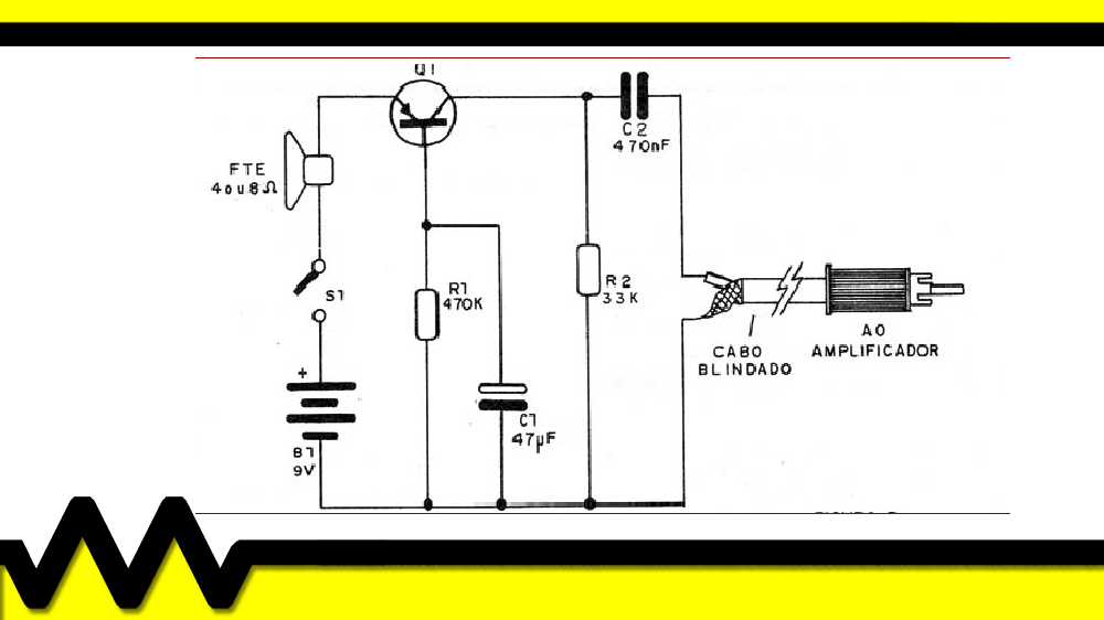 Circuito retificador amplificador. Circuito amplificador, que serve para excitar o sinal, ou seja, amplificá-lo. Geralmente excita vários sinais amplificados.