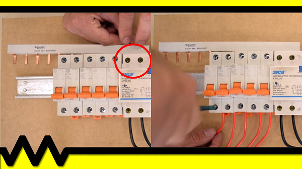 DR, IDR. DPS, trilho tipo din, barramento, barramento tipo pente, disjuntor, QDC, quadro de distribuição, montagem, condutor elétrico,aterramento Trilho tipo din, barramento, barramento tipo pente, disjuntor, QDC, quadro de distribuição, montagem, condutor elétrico,aterramento.