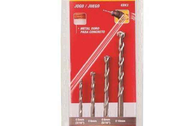 Brocas para metal, madeira e concreto