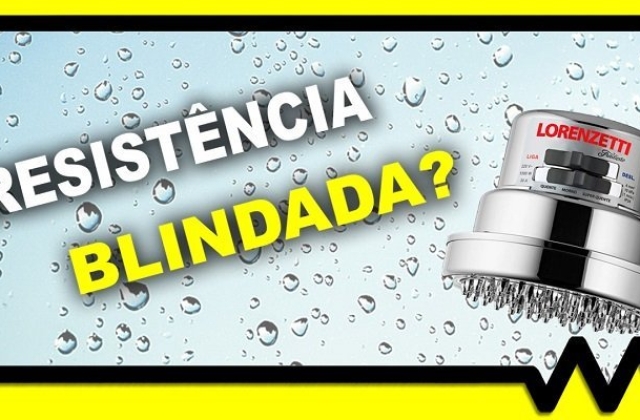 Chuveiro com resistência blindada