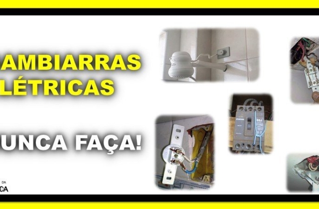 Gambiarras elétricas, nunca faça!