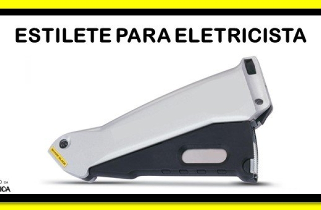 Estilete para eletricista, pode?