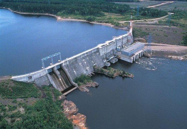 Barragem de uma hidroelétrica