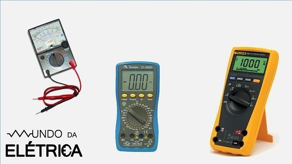 Multimetros e equipamento de medição.