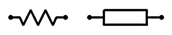 Simbolo de um resistor fixo.