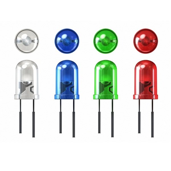 Exemplos de LEDs.