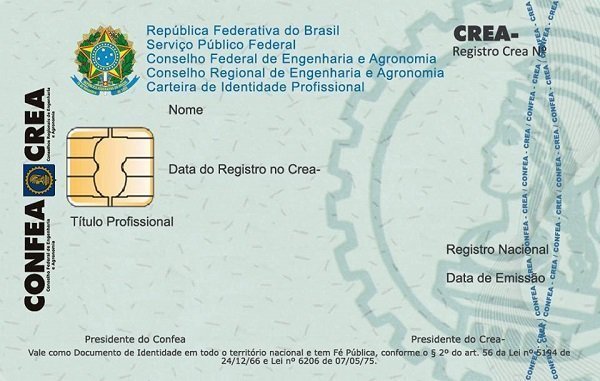 Carteira do Crea.