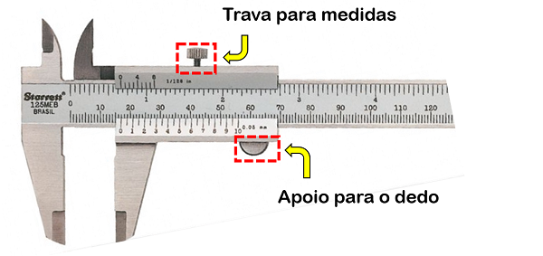 Apoio e trava.