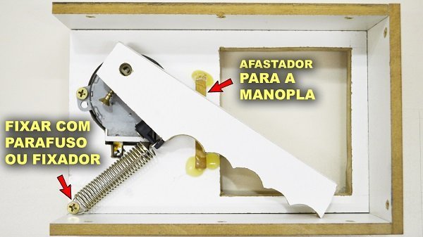 Fixação da mola.
