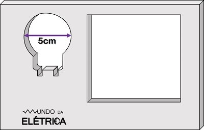 Detalhes para fixação do motor.