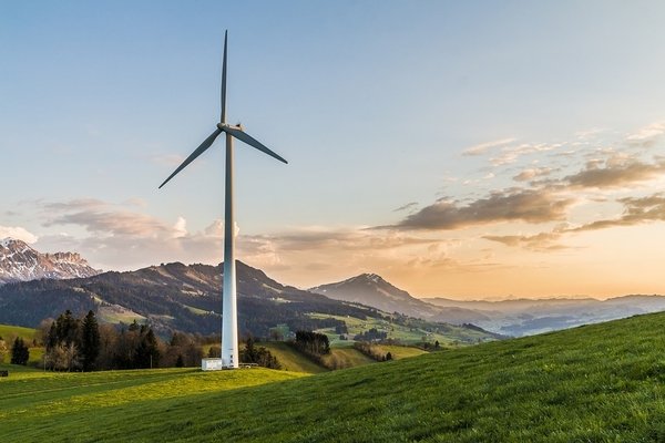 Gerador de energia eólica.