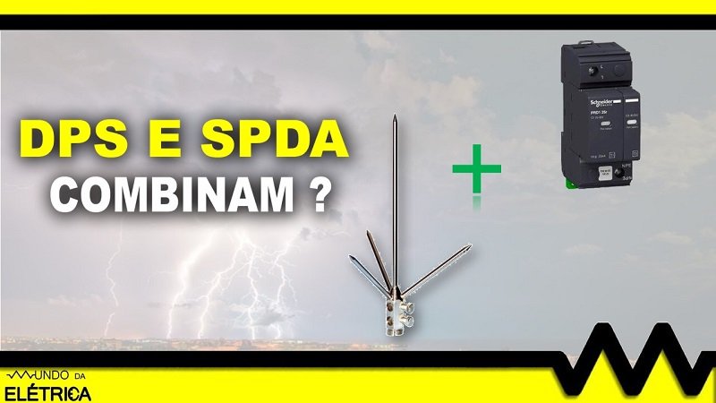Dispositivo de proteção contra surtos e SPDA.