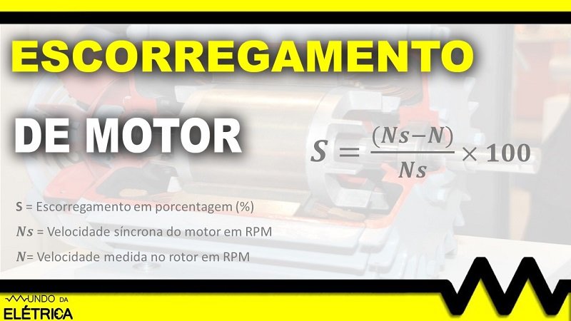 Fórmula para calcular escorregamento.