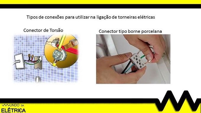 Exemplos de conexões recomendadas para ligação do circuito