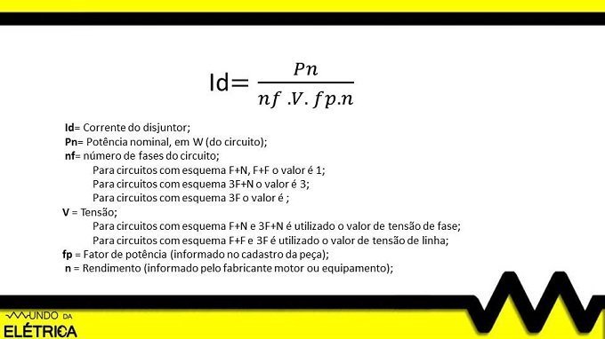 Exemplo de dimensionamento de disjuntor caixa moldada