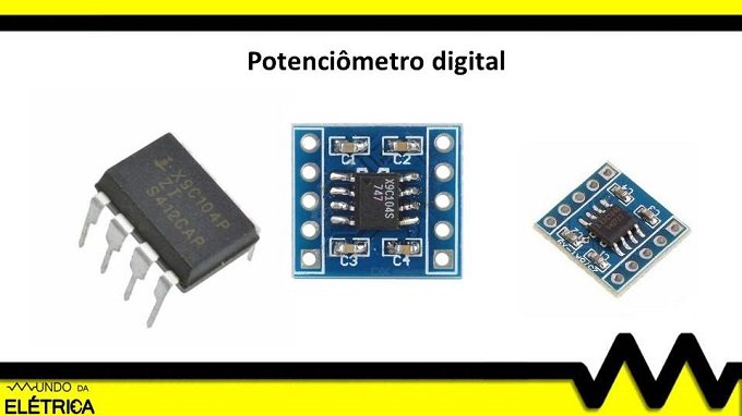 Exemplos de potenciômetros digitais para aplicação