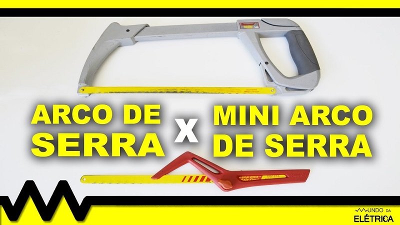 Diferença entre mini arco de serra e arco de serra.