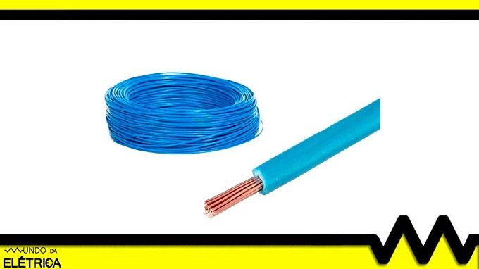 Exemplo de um cabo flexível de cobre de 2,5 mm
