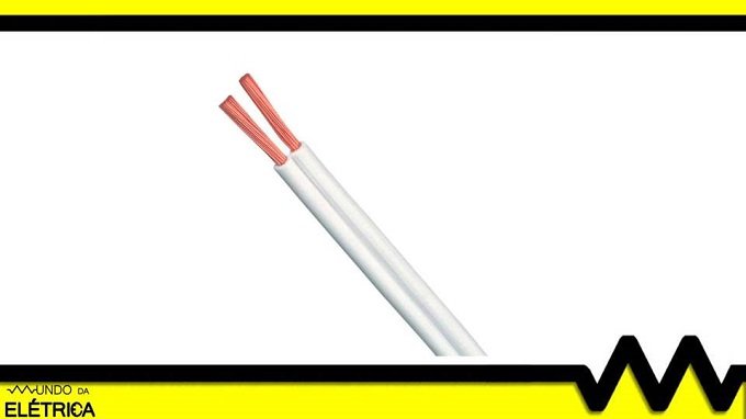 Exemplo de cabo paralelo flexível utilizado para fabricação de extensão