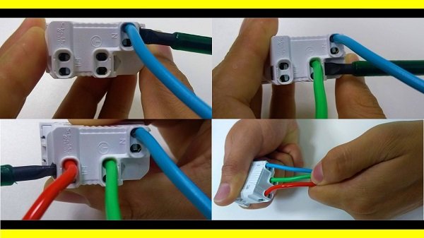 Onde deve se conectado os condutores na tomada?