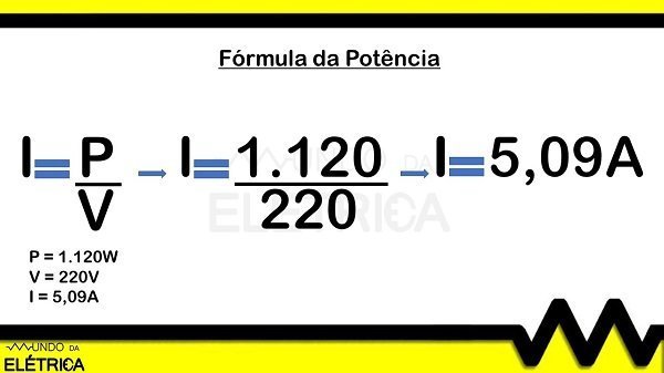 Resolvendo a fórmula da potência.