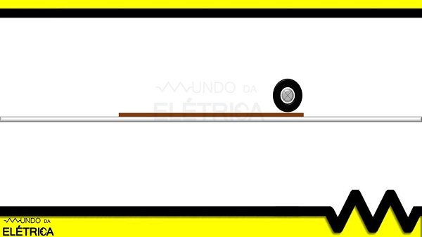 Representação ilustrativa de tesão elétrica.