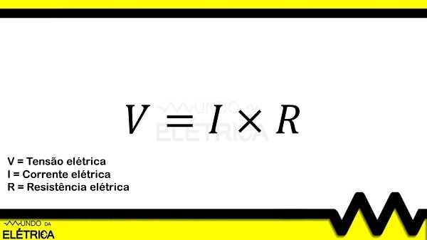 Forma de cálculo da tensão elétrica.