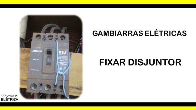 Gambiarras elétricas, nunca faça.