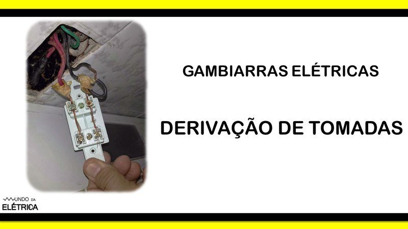 Gambiarras elétricas, nunca faça.