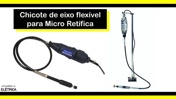 Possibilita ampliar o eixo rotativo da micro retífica.