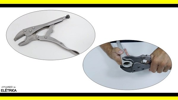 Utilizado em hidráulica para segura cano.