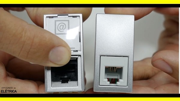 In RJ11 sockets the plug-in location is the same format as an RJ45 network socket.