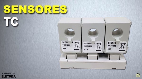 Os sensores são como pequenos transformadores de correntes.
