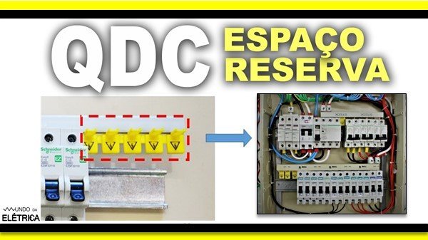 O espaço reserva no quadro de distribuição já é previsto pela norma.