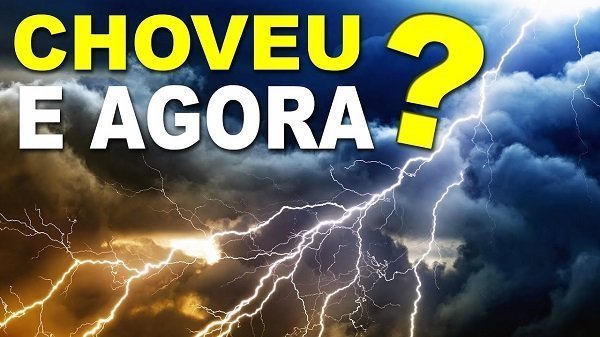 Falta de luz, falta de energia elétrica por causa da chuva.