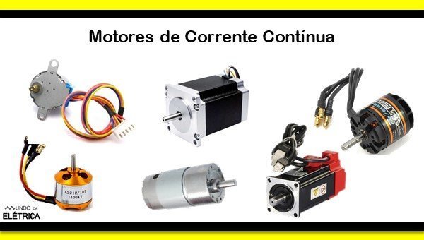 Principais partes de um motor de corrente continua.