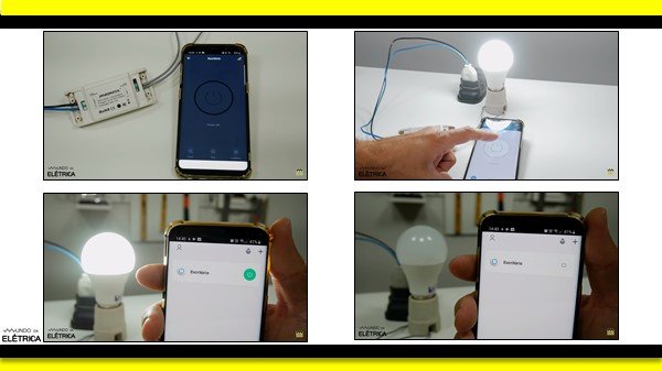 Aplicativo de automação residencial permite cadastrar mais de um interruptor Wi Fi.