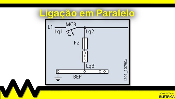 Veja a ligação desse dispositivo em paralelo.
