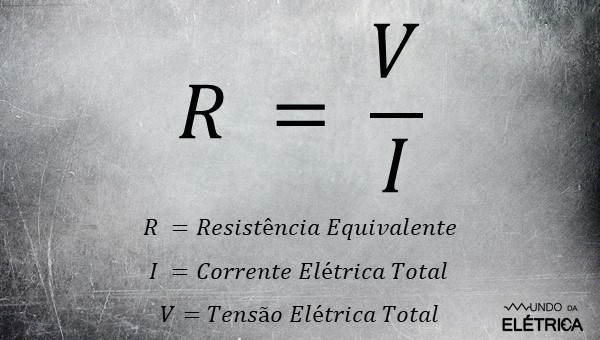 Veja esta fórmula da lei de ohm.