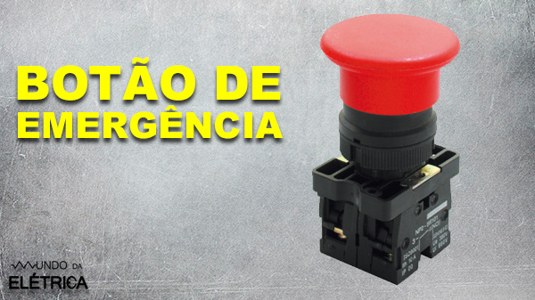 Botoeira de emergência, acionamento por soco.