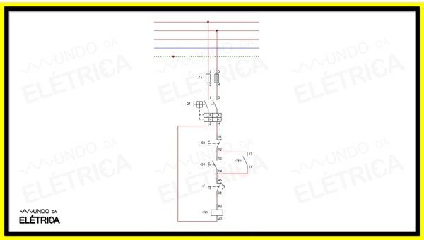 Diagrama de comandos elétricos.