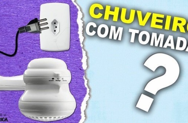 Chuveiro com tomada, pode ou não?